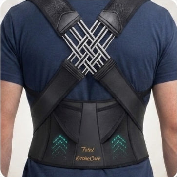 Posture Corrector Free Size – Adjustable Back Straightener & Shoulder Support Belt for Men & Women